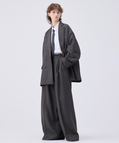 Oversized double-breasted jacket/オーバーサイズダブルブレスト
