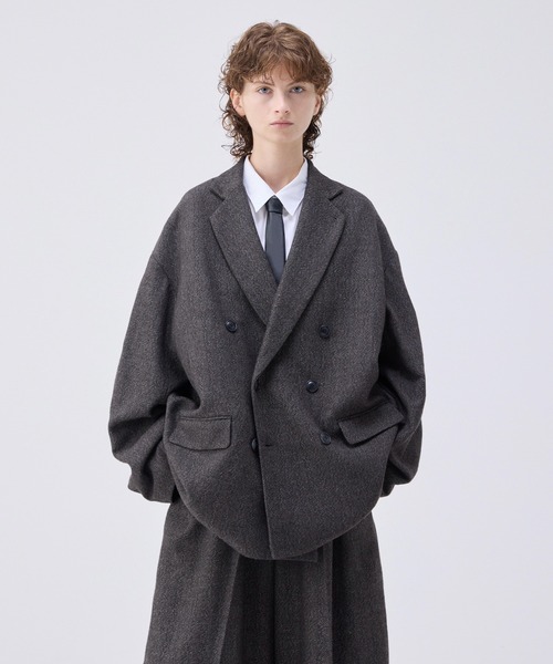 Oversized double-breasted jacket/オーバーサイズダブル