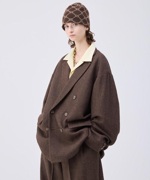 Oversized double-breasted jacket/オーバーサイズダブル