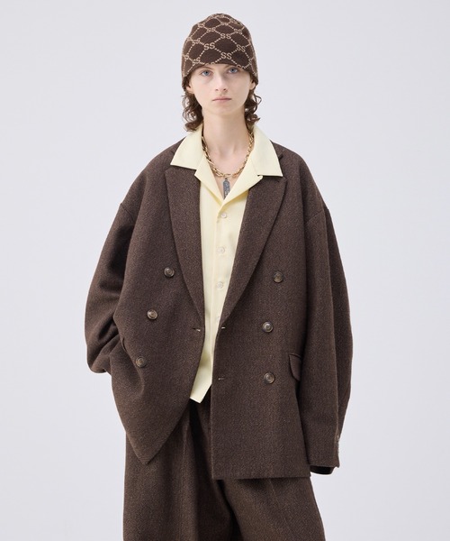 Oversized double-breasted jacket/オーバーサイズダブル