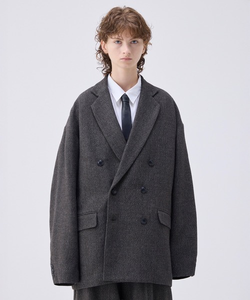 Oversized double-breasted jacket/オーバーサイズダブル