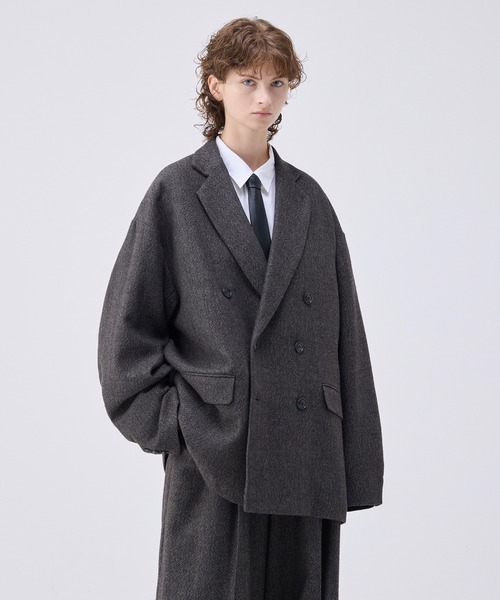 Oversized double-breasted jacket/オーバーサイズダブル