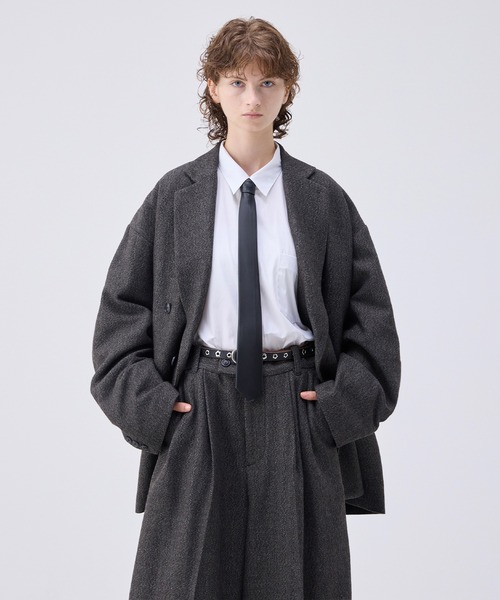 Oversized double-breasted jacket/オーバーサイズダブルブレスト