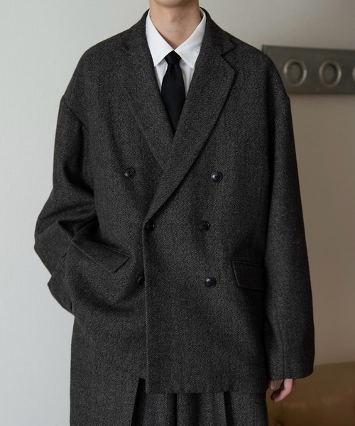 Oversized double-breasted jacket/オーバーサイズダブルブレスト