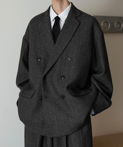 Oversized double-breasted jacket/オーバーサイズダブルブレスト
