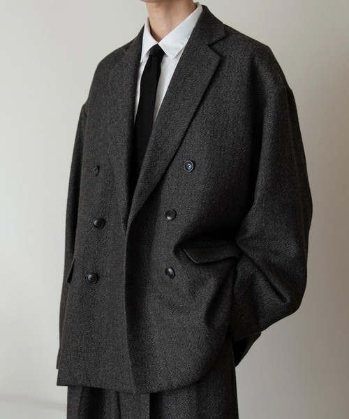 Oversized double-breasted jacket/オーバーサイズダブルブレスト