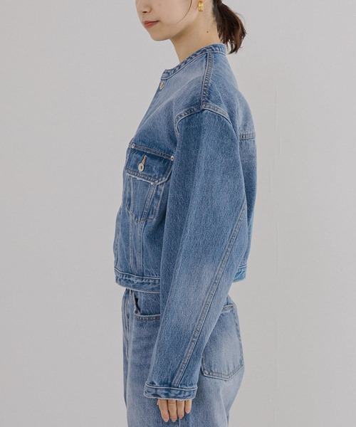 URBAN RESEARCH(アーバンリサーチ)の「ショートデニムジャケット(デニムジャケット・レディース・インディゴブルー/ホワイト・FREE)」の13枚目の写真