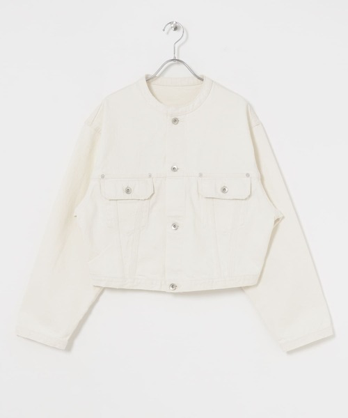 URBAN RESEARCH(アーバンリサーチ)の「ショートデニムジャケット(デニムジャケット・レディース・インディゴブルー/ホワイト・FREE)」の15枚目の写真