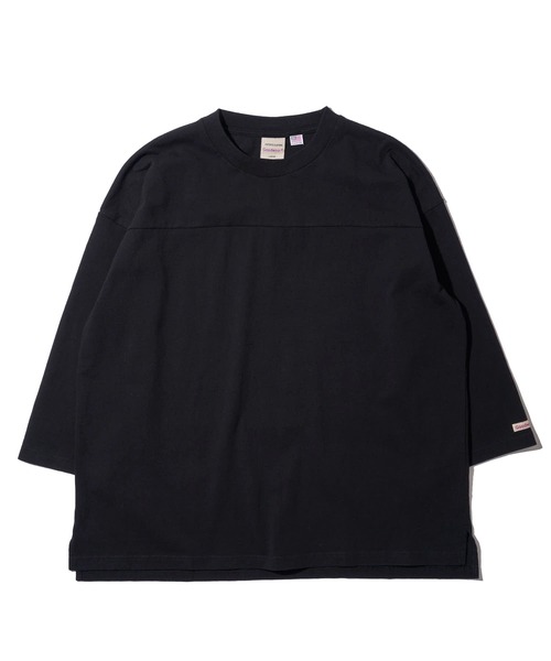 Goodwear(グッドウェア)の「【Goodwear/グッドウェア】USAコットン切替7分袖 FOOTBALL TEE(Tシャツ/カットソー・メンズ・ネイビー/グレー/ホワイト/ライトカーキ/チャコールグレー/ブラック・MEDIUM/X-LARGE/LARGE)」の9枚目の写真