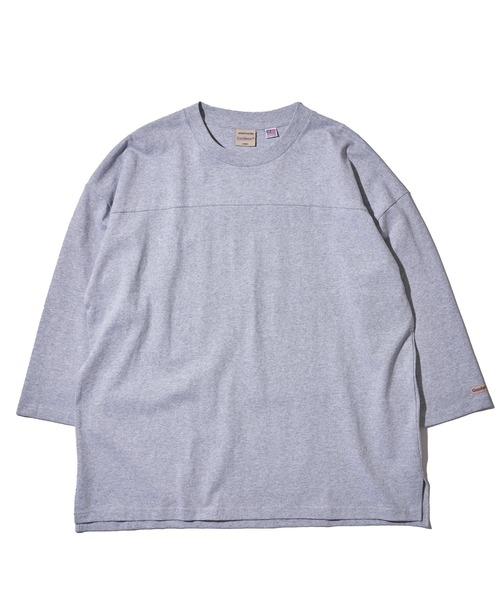 Goodwear(グッドウェア)の「【Goodwear/グッドウェア】USAコットン切替7分袖 FOOTBALL TEE(Tシャツ/カットソー・メンズ・ネイビー/グレー/ホワイト/ライトカーキ/チャコールグレー/ブラック・MEDIUM/X-LARGE/LARGE)」の11枚目の写真