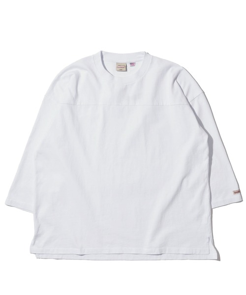 Goodwear(グッドウェア)の「【Goodwear/グッドウェア】USAコットン切替7分袖 FOOTBALL TEE(Tシャツ/カットソー・メンズ・ネイビー/グレー/ホワイト/ライトカーキ/チャコールグレー/ブラック・MEDIUM/X-LARGE/LARGE)」の7枚目の写真