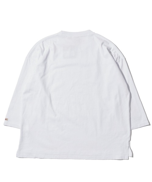 Goodwear(グッドウェア)の「【Goodwear/グッドウェア】USAコットン切替7分袖 FOOTBALL TEE(Tシャツ/カットソー・メンズ・ネイビー/グレー/ホワイト/ライトカーキ/チャコールグレー/ブラック・MEDIUM/X-LARGE/LARGE)」の8枚目の写真
