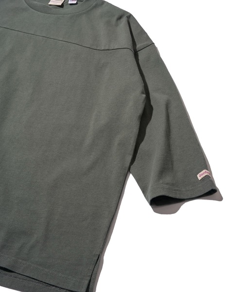 Goodwear(グッドウェア)の「【Goodwear/グッドウェア】USAコットン切替7分袖 FOOTBALL TEE(Tシャツ/カットソー・メンズ・ネイビー/グレー/ホワイト/ライトカーキ/チャコールグレー/ブラック・MEDIUM/X-LARGE/LARGE)」の19枚目の写真