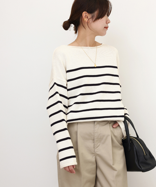 ニット セーター TRICOTS JEANMARC ボーダーニット レディース TRICOTS JEAN MARC（トリコットジーンマルク）の「【TRICOTS