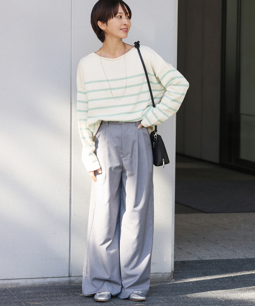 ニット セーター TRICOTS JEANMARC ボーダーニット レディース TRICOTS JEAN MARC（トリコットジーンマルク）の「【TRICOTS