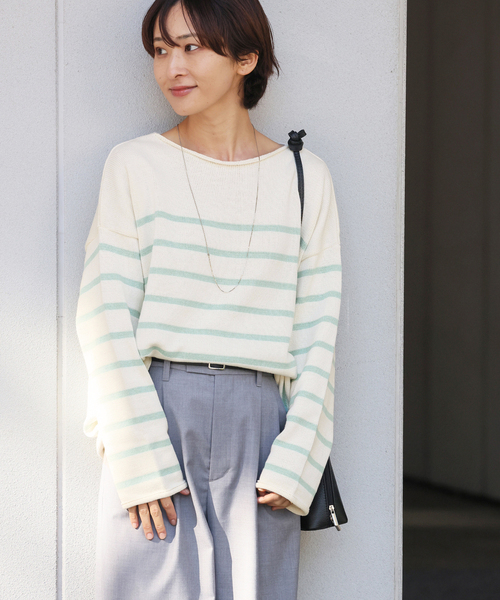ニット セーター TRICOTS JEANMARC ボーダーニット レディース TRICOTS JEAN MARC（トリコットジーンマルク）の「【TRICOTS