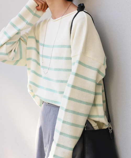 ニット セーター TRICOTS JEANMARC ボーダーニット レディース TRICOTS JEAN MARC（トリコットジーンマルク）の「【TRICOTS