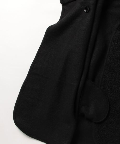 Settimissimo（セッティミッシモ）の「ITALYブークレー コクーン デザイン ニットコート（その他アウター・レディース・アイボリー/ブラック/ホワイト×ブラック・FREE）」の4枚目の写真