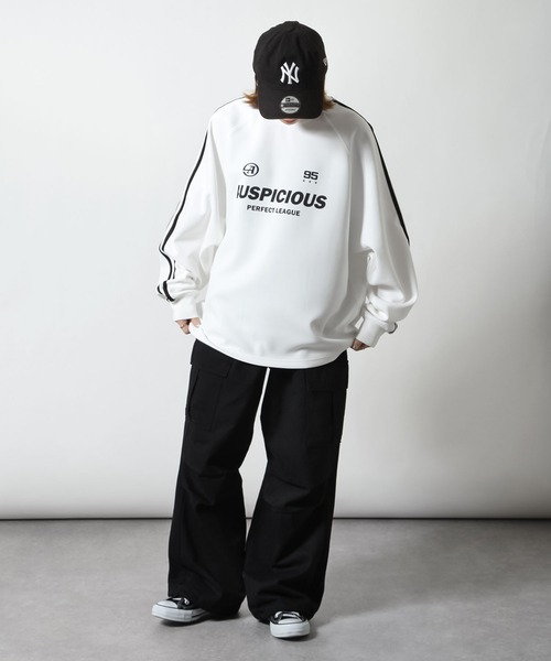 ZIP FIVE(ジップファイブ)の「【ZIP FIVE】 袖 サイドライン ストレッチ 長袖 ゲーム ロゴ Tシャツ / ゲームシャツ(Tシャツ/カットソー・メンズ・ホワイト/ブラック/ブルー/ホワイト×ブラック・MEDIUM/LARGE)」の9枚目の写真