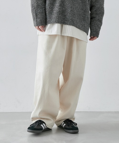  j.n.r.d（ジェー・エヌ・アール・ディー）の「j.n.r.d/エコデニムワイドパンツ（デニムパンツ・メンズ・ネイビー/キナリ/ブルー系その他6・M/L/LL/S）」の2枚目の写真