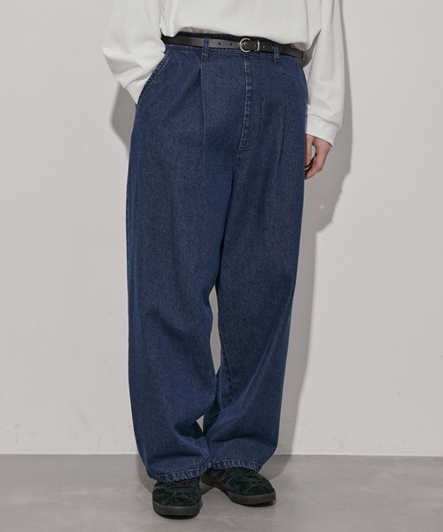 j.n.r.d（ジェー・エヌ・アール・ディー）の「j.n.r.d/エコデニムワイドパンツ（デニムパンツ・メンズ・ネイビー/キナリ/ブルー系その他6・M/L/LL/S）」の7枚目の写真