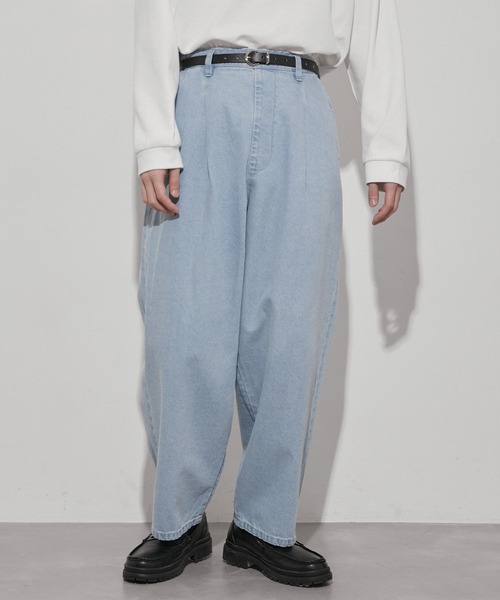  j.n.r.d（ジェー・エヌ・アール・ディー）の「j.n.r.d/エコデニムワイドパンツ（デニムパンツ・メンズ・ネイビー/キナリ/ブルー系その他6・M/L/LL/S）」の10枚目の写真