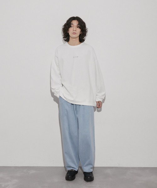  j.n.r.d（ジェー・エヌ・アール・ディー）の「j.n.r.d/エコデニムワイドパンツ（デニムパンツ・メンズ・ネイビー/キナリ/ブルー系その他6・M/L/LL/S）」の17枚目の写真