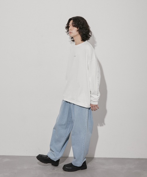  j.n.r.d（ジェー・エヌ・アール・ディー）の「j.n.r.d/エコデニムワイドパンツ（デニムパンツ・メンズ・ネイビー/キナリ/ブルー系その他6・M/L/LL/S）」の20枚目の写真