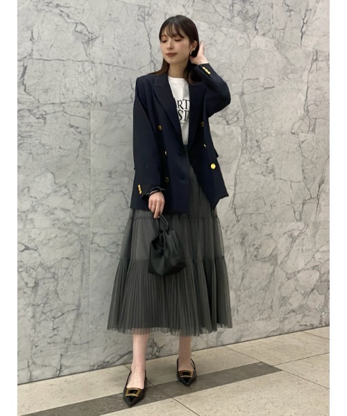 Mila Owen(ミラオーウェン)の「2WAYチュールティアードスカート(スカート・レディース・グレー/ホワイト/ブラック・0/1)」の20枚目の写真