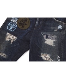 【美品】A BATHING APE　デニム　スウェット型 A BATHING APE アベイシングエイプ シャークプリント デニム