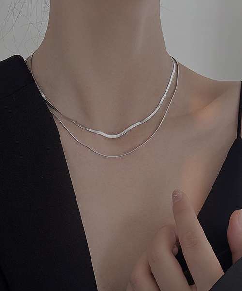 セール】2連スネークチェーンネックレス（ネックレス）｜DiamondHearts