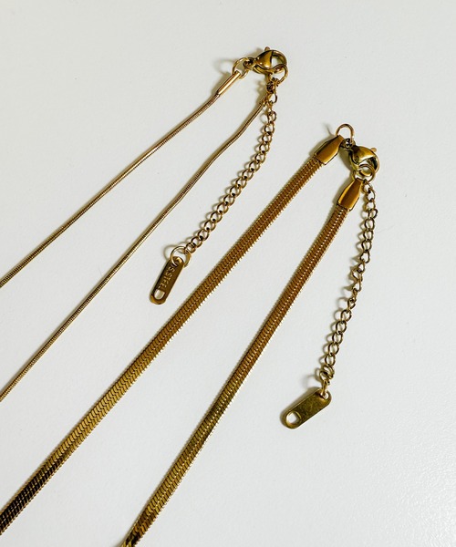 DiamondHearts（ダイヤモンドハーツ）の「2連スネークチェーンネックレス（ネックレス・レディース・ゴールド/シルバー・FREE）」の12枚目の写真