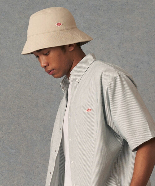 DANTON(ダントン)の「COTTON TWILL BUCKET HAT(ハット・レディース・キャメル/オフホワイト/ブラック/カーキ/ライトブルー・F)」の6枚目の写真