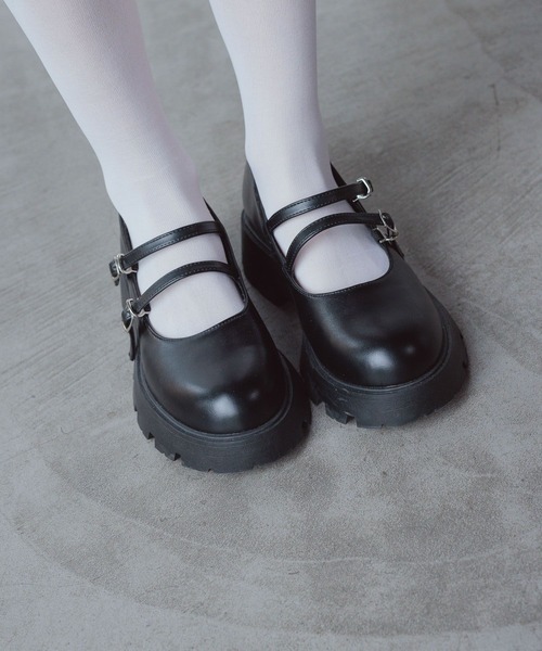 GLOBAL WORK（グローバルワーク）の「厚底メリージェーン/AND YUA ANY/991674（ドレスシューズ・キッズ・アイボリー/ブラック・SMALL/MEDIUM/LARGE）」の19枚目の写真