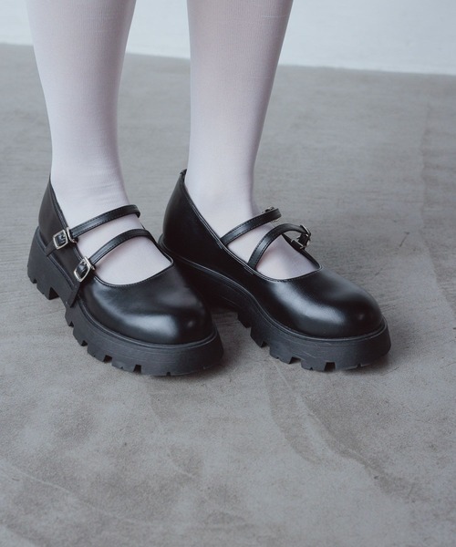 GLOBAL WORK（グローバルワーク）の「厚底メリージェーン/AND YUA ANY/991674（ドレスシューズ・キッズ・アイボリー/ブラック・SMALL/MEDIUM/LARGE）」の18枚目の写真