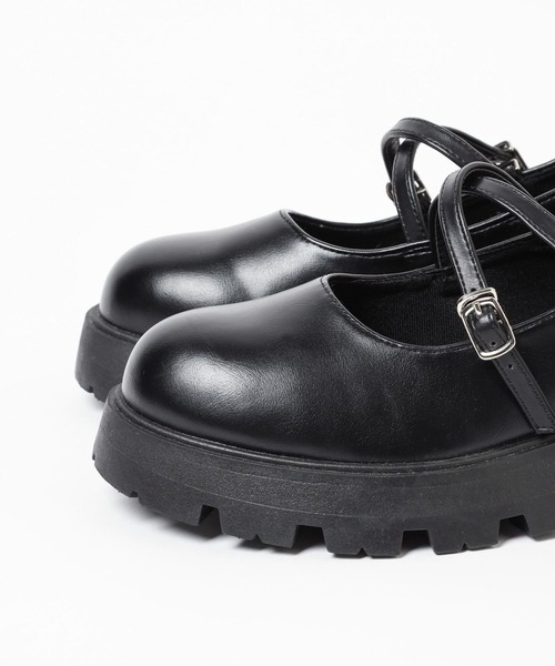 GLOBAL WORK（グローバルワーク）の「厚底メリージェーン/AND YUA ANY/991674（ドレスシューズ・キッズ・アイボリー/ブラック・SMALL/MEDIUM/LARGE）」の9枚目の写真