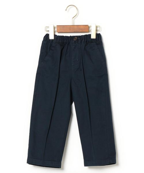 green label relaxing（グリーンレーベルリラクシング）の「コットン ツイルチノワイドパンツ9分丈（その他パンツ・キッズ・その他1/ネイビー・135/95/S/105/M/115/L/125）」の2枚目の写真