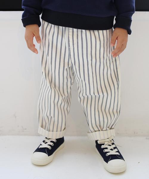 green label relaxing（グリーンレーベルリラクシング）の「コットン ツイルチノワイドパンツ9分丈（その他パンツ・キッズ・その他1/ネイビー・135/95/S/105/M/115/L/125）」の12枚目の写真