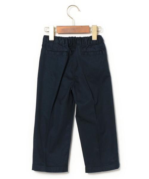 green label relaxing（グリーンレーベルリラクシング）の「コットン ツイルチノワイドパンツ9分丈（その他パンツ・キッズ・その他1/ネイビー・135/95/S/105/M/115/L/125）」の3枚目の写真