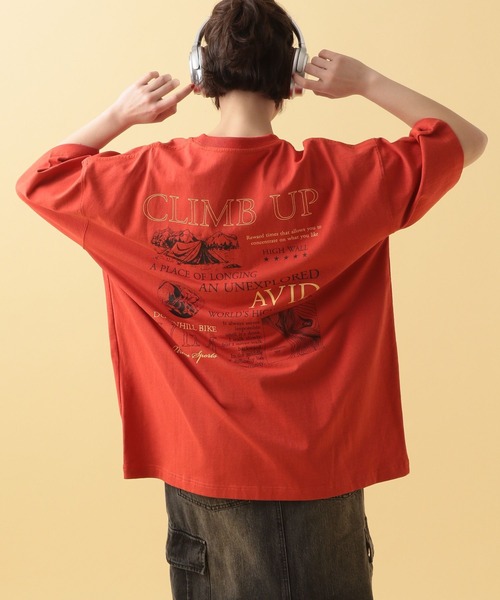 PBLIM(ページボーイリム)の「PBLIM/アウトドアモチーフT(Tシャツ/カットソー・レディース・オフホワイト/ブラック/レッド・MEDIUM/LARGE)」の1枚目の写真