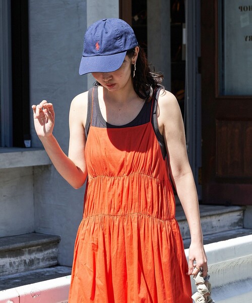 FREAK'S STORE(フリークスストア)の「WEB限定 インド ボイル ティアード キャミワンピース(ワンピース・レディース・ブラック/ナチュラル/ブルー/グリーン/オレンジ/ネイビー・フリ-)」の21枚目の写真