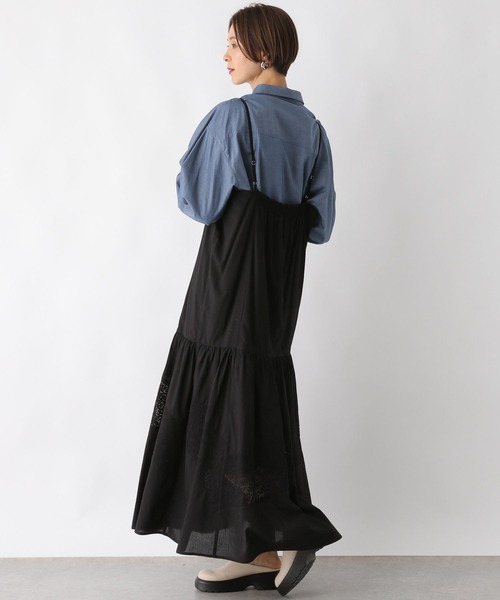 libjoie ワンピース libjoie コルセットシルエットワンピース M ネイビー - メルカリ