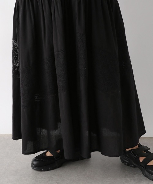 LEPSIM（レプシィム）の「切り替えレースキャミワンピース　994243（ワンピース・レディース・ブラック/オフホワイト・FREE）」の20枚目の写真