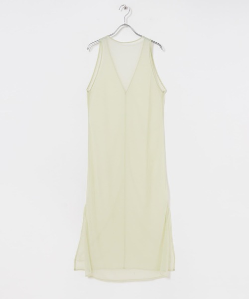 URBAN RESEARCH（アーバンリサーチ）の「シアーレイヤードワンピース（ワンピース・レディース・グリーン系その他/ブラック・FREE）」の13枚目の写真