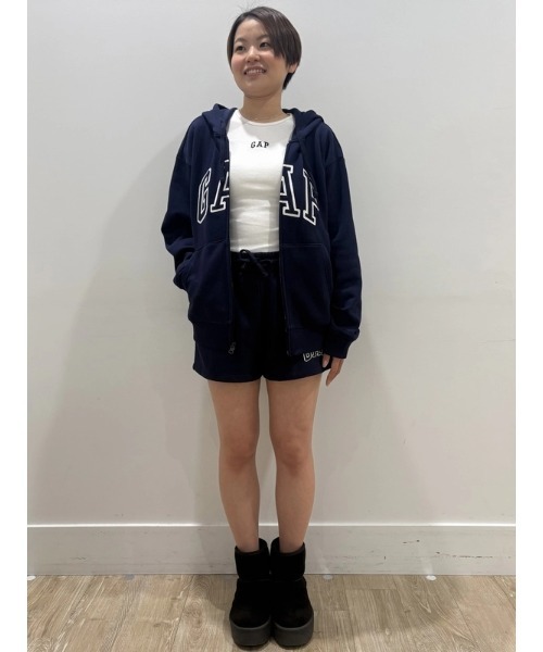 GAP（ギャップ）の「GAPロゴ ショートパンツ（WOMENS)（その他パンツ・レディース・ライトグレー/ネイビー/ラベンダー/ブラック/ピンク系その他/ベージュ/ピンク・S/XXS/XS/M/L）」の15枚目の写真
