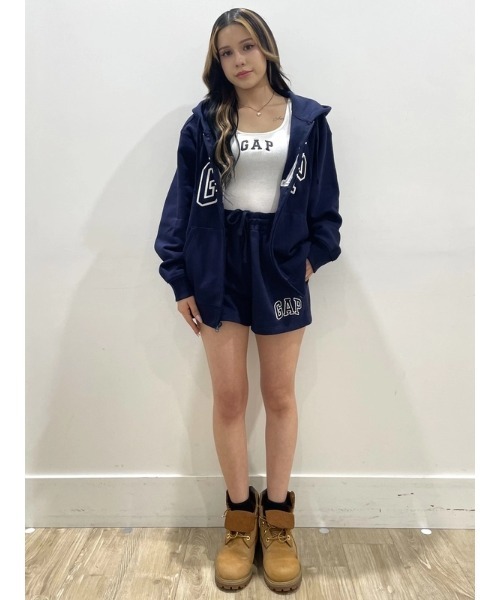 GAP（ギャップ）の「GAPロゴ ショートパンツ（WOMENS)（その他パンツ・レディース・ライトグレー/ネイビー/ラベンダー/ブラック/ピンク系その他/ベージュ/ピンク・S/XXS/XS/M/L）」の16枚目の写真