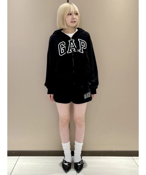GAP（ギャップ）の「GAPロゴ ショートパンツ（WOMENS)（その他パンツ・レディース・ライトグレー/ネイビー/ラベンダー/ブラック/ピンク系その他/ベージュ/ピンク・S/XXS/XS/M/L）」の18枚目の写真