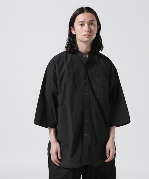 BURLAP OUTFITTER(バーラップアウトフィッター)の「BURLAP OUTFITTER/バーラップアウトフィッター 別注3/4 B.C. SHIRT(シャツ/ブラウス・メンズ・ブラック/グレー・L/M)」の3枚目の写真
