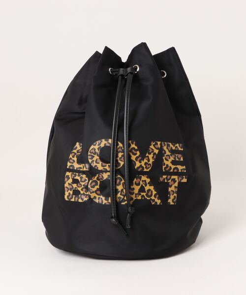 LOVE BOAT（ラブ・ボート）の「LOVEBOAT 巾着デイパック（バックパック/リュック・レディース・ブラック系その他/ブラック×ホワイト・FREE）」の10枚目の写真