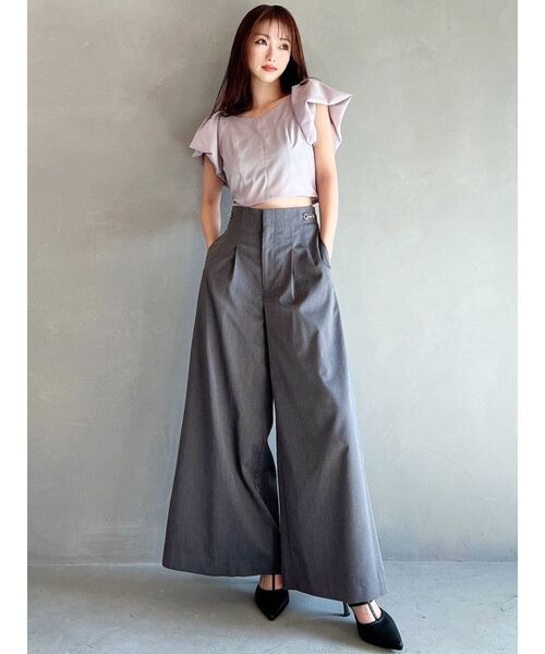 RESEXXY（リゼクシー）の「タックスリーブラッフルブラウス（シャツ/ブラウス・レディース・ピンク/ホワイト/ブラック・FREE）」の12枚目の写真